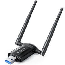 USB WiFi Adapter for Desktop PC - 1800Mbps 5.8G/2.4G Wi-Fi 6 USB 3.0 Wireless...