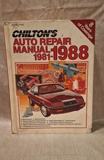 Chiltons Auto Repair Manual 1981-1988 Part No...