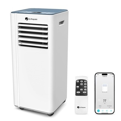 DR.PREPARE 8,000 BTU Portable Air Conditioner with WiFi Enabled, Cooling, Deh...