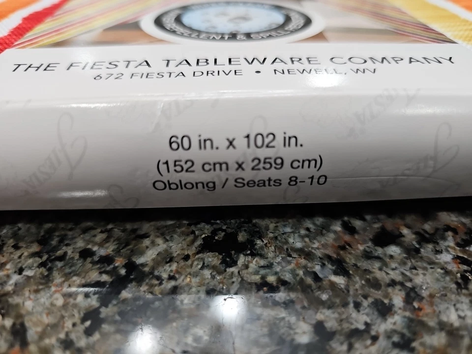 Продолговатая скатерть в полоску Fiesta Tableware Company 60 X 102 - Изображение 3 из 4