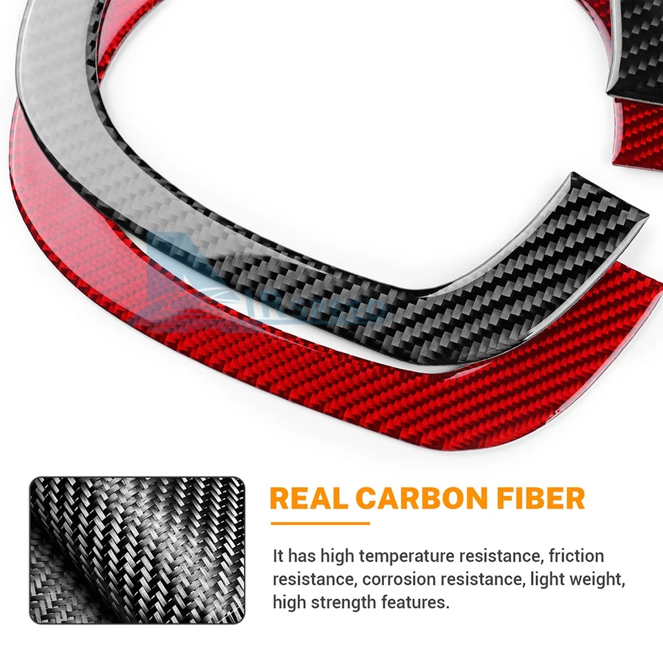 For Toyota Yaris 2006-2011 Gear Shift Panel Frame Cover Trim Black Carbon Fiber - image 4 of 4