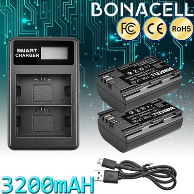 3200mAh LP-E6 Akku + Dual-Ladegerät Für Canon EOS 60D 7D 5D Mark II Mark IV ACCU