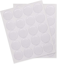 1Inch/25mm Clear Round Epoxy Resin Dome Stickers Circles Dots for Bottle Cap Pen