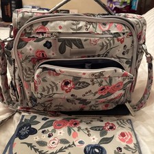Jujube Diaper Bag  Changing Pad Floral Print Can Be A Backpack Or Shoulder Bag
