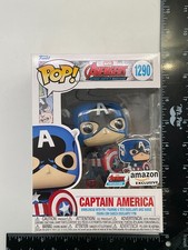 Funko Pop! Marvel: Capitán América #1290 exclusivo de Amazon + PROTECTOR -CN C3