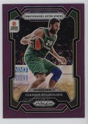 2023 Prizm Turkish Airlines EuroLeague Purple 61/99 Ioannis Bourousis #43 19bd