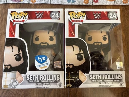 Funko POP! WWE Seth Rollins #24 Vinyl Figure Regular Black & Fye Excl White Lot