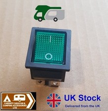 CARAVAN / MOTORHOME - Electrolux Fridge Green Switch Illuminated - 240 Volt