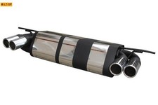 Fox Duplex Sportivo Scarico 2X63Mm Rolled Dritto Per Lotus Elise Dal 00 1.8L