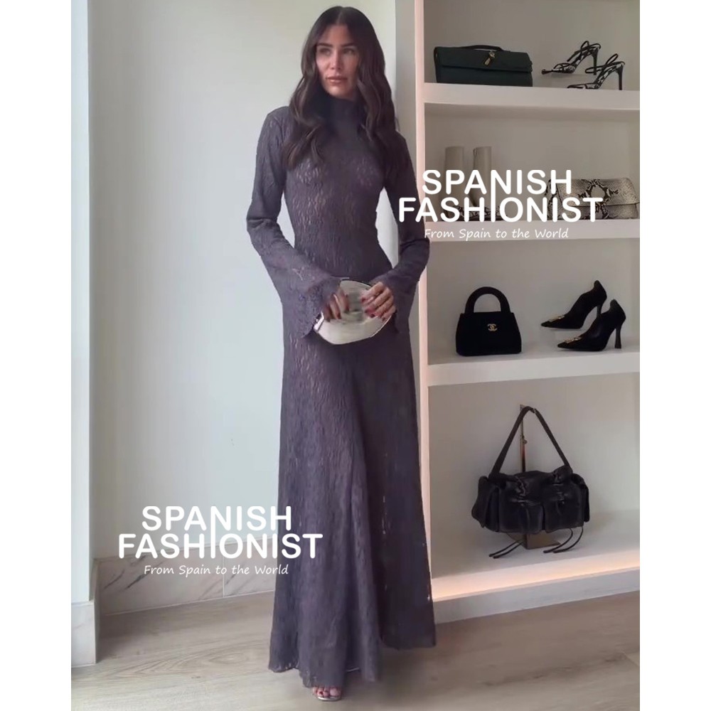 ZARA WOMAN FW25 DARK PURPLE SOFT TOUCH LACE DRESS ALL SIZES 5063/837/654 |  eBay