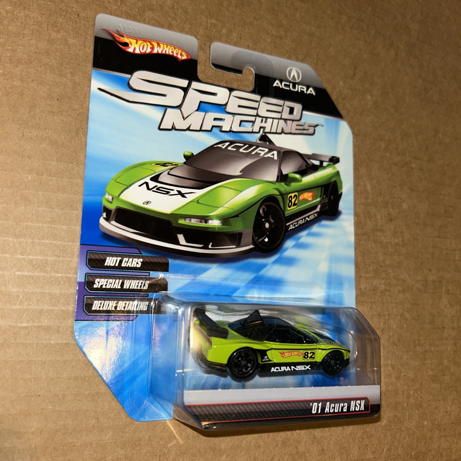 Hot Wheels Speed Machines 200 Acura NSX Green RARE 2009