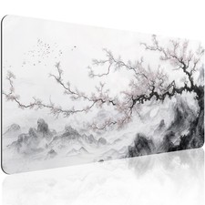 1pc Extended Gaming Mouse Pad And PC Desktop Keyboard Pad - Mountains And Fiel