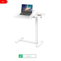 Mobile Laptop Table - Height Adjustable with Wheels & Tilting Top
