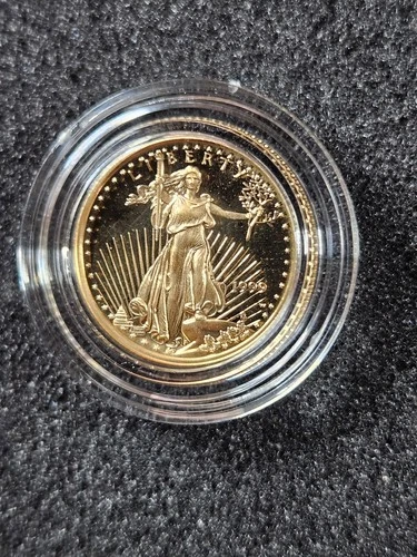 🌟 1999-W American 1/10 oz Gold Eagle $5 PROOF Coin IN CAPSULE ONLY (NO OGP)