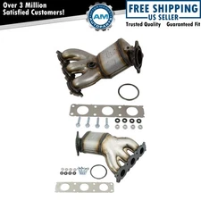 2pc Front & Rear Exhaust Manifold Catalytic Converter Set for LR2 S80 V70