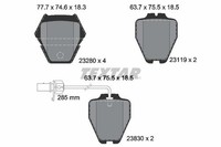 Textar Textar BremsbelÄGe Vorne Audi A4 B5 S4 A6 C5 Allroad VW Phaeton 2328001