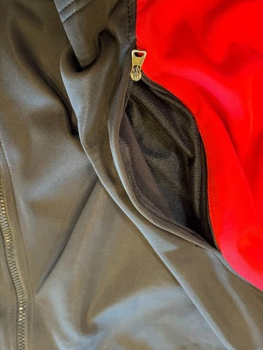 Charles River Apparel Corvette Jacket Men XXXL Black Red Full Zip Fleece Lined image 8