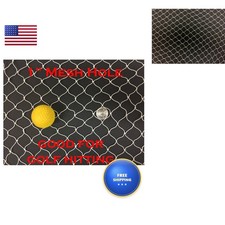 Mnet 10ft x 25ft Golf Netting for Golf Backstop, Hockey, La Crosse, Sports