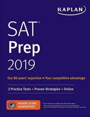 SAT Prep 2019: 2 Practice Tests + Proven Strategies + Online (Kaplan Test Pr...