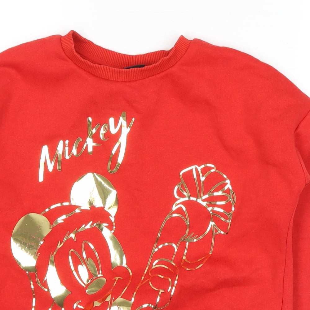Girls UK Size 9-10 Years Primark Red Pullover image 3