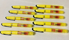 Lot of 10 Post-it Flag Highlighters 2in1 Yellow markers