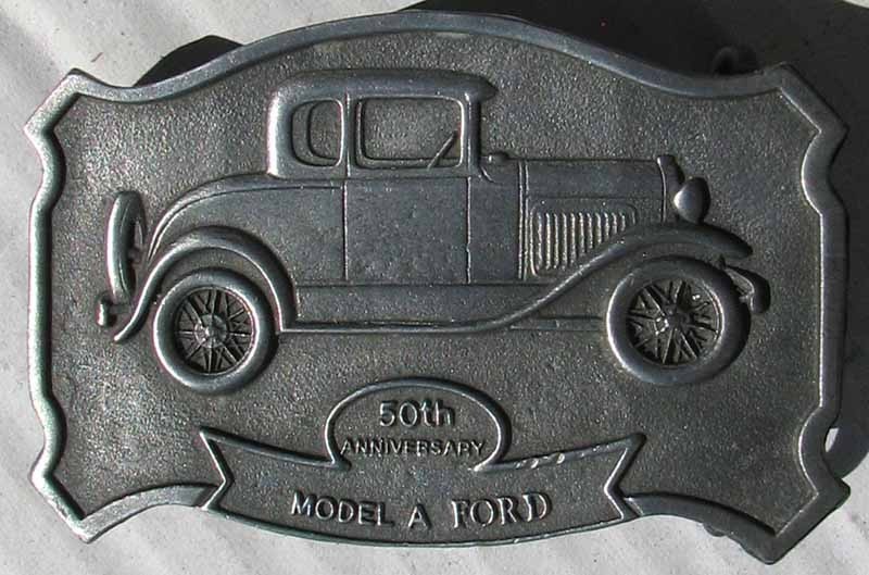 NOS FORD MODEL A  50th ANNIVERSARY BELT BUCKLE #BB313