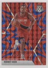 2019-20 Panini Mosaic Reactive Blue Prizm Rodney Hood #35 2l4