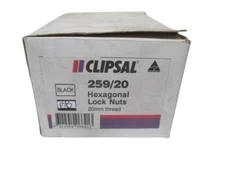 LOT OF 88 CLIPSAL 259/20 HEXAGONAL LOCK NUTS NSMP