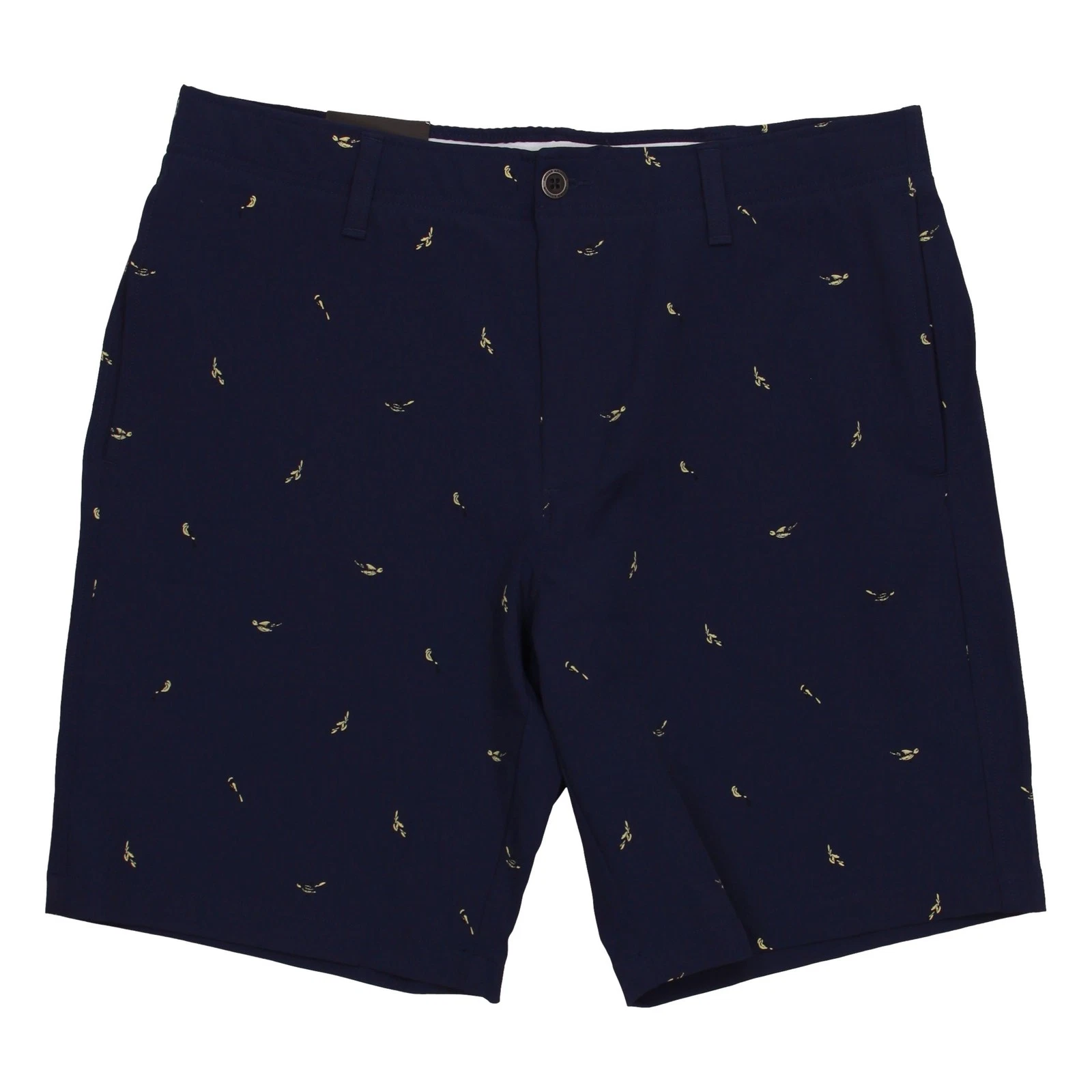 Under Armour UA Golf Men's Bridie Printed Flat Front Walking Shorts (36, Navy)