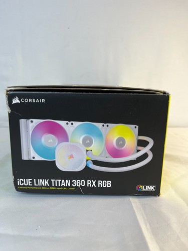 CORSAIR iCUE Link Titan 360 RX RGB Black Low-Noise 4-Pin Liquid CPU Cooler - Afbeelding 3 van 12