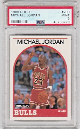 PSA 9 Mint 1989 Hoops Chicago Bulls Michael Jordan #200 Read