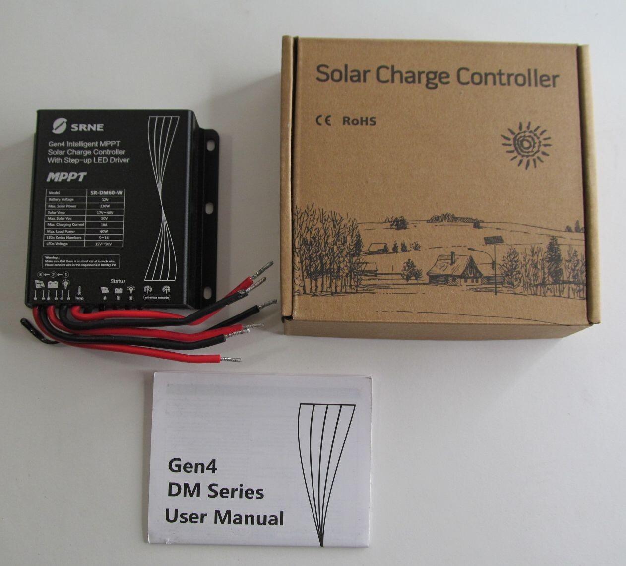 SRNE GEN4 MPPT SOLAR CHARGE LED STREET LIGHT CONTROLLER/DRIVER SR-DM60 ...