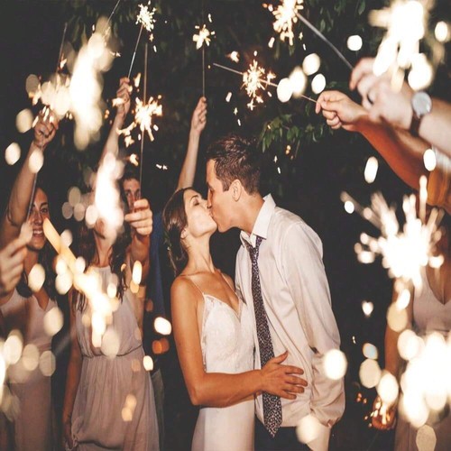 XYHLC-80 Pcs Wedding Sparkler Sticks, 8 INCH Party Favors, Bash, Holiday Party, - Picture 3 of 5