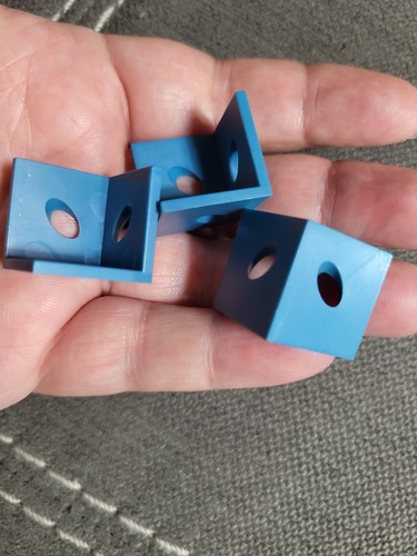 1977 Riviton 300 Master Set-Game Parts 3 Blue Corner Brackets ONLY! PARTS ONLY! - Picture 4 of 7