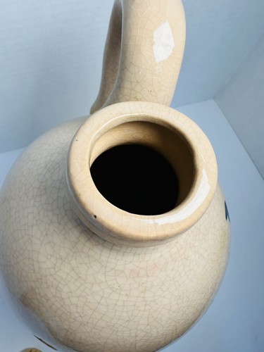 Stoneware Bienenstock Krug Applied Griff 2 Gal. Grapevine Primitiv Antik/Vintage - Bild 6 von 10