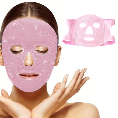 Cold Face Eye Mask Ice Pack Reduce Face Puff,Dark Circles,Gel Hot Cold Compress,
