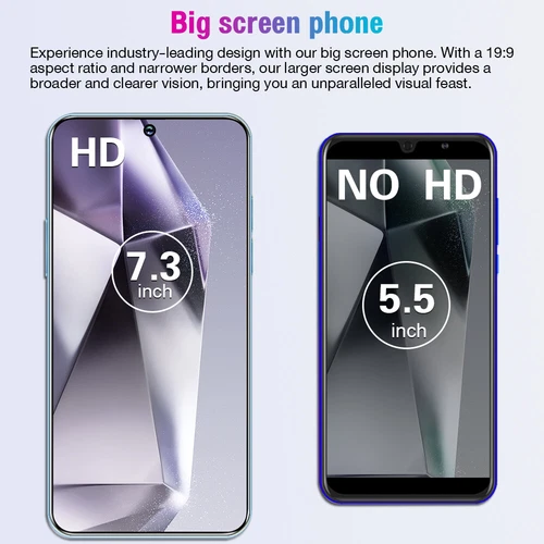 5G Unlocked 7.3" A24 Ultra Smartphone Android Dual SIM Mobile Cell Phone Cheap - Afbeelding 15 van 26