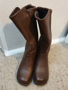 wide calf wedge boots