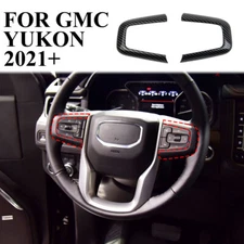 Carbon fiber Style Interior Steering Wheel Trim Cover For GMC Yukon Yukon XL