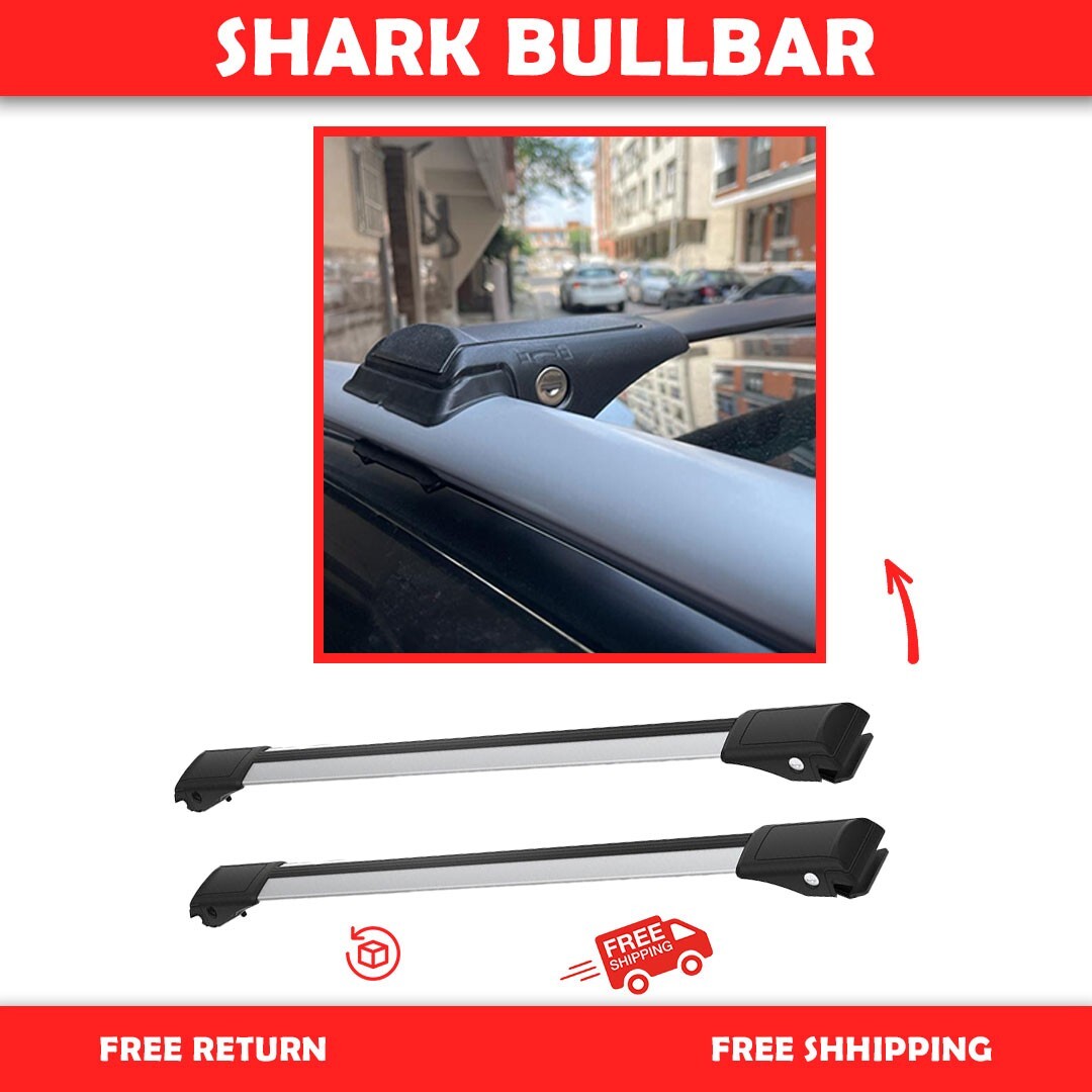 Toyota RAV4 MK2 XA20 2001-2005 Cross Bars Roof Rack Silver Pair