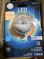 LED GE Decorative Globe Bulb Base Standard Clear Soft 40 Watts Soft White 3 Pack