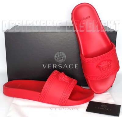 Medusa Cardinal Slide Sandals Versace Medusa Cardinal Slide Sandals In Navy | ModeSens main image 2