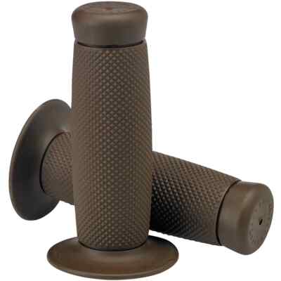 Biltwell Brown 1'' Renegade Grips Harley Chopper Bobber Dyna XL Softail Chocolate
