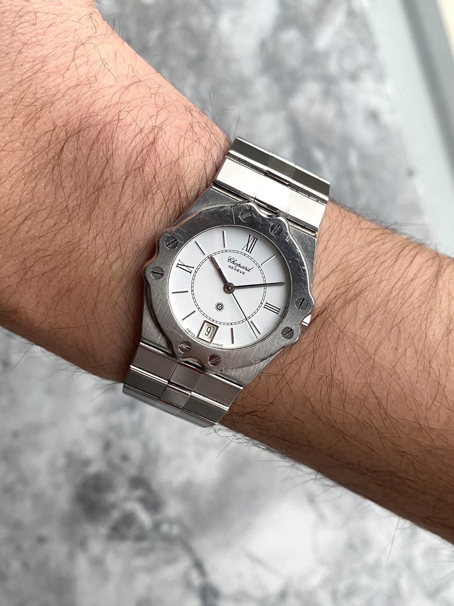 Vintage Chopard 80s Moritz Quartz 80s White Roman Numeral Dial