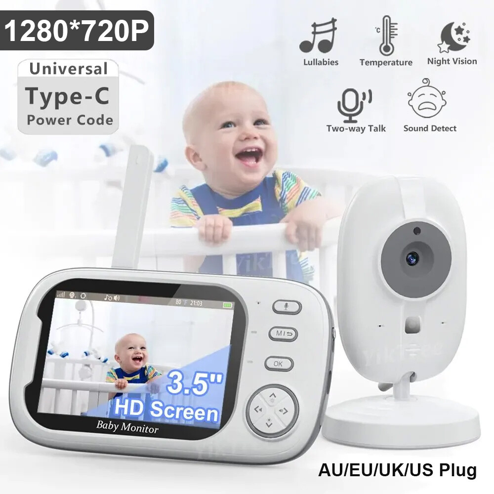 Baby Monitor Wireless Video 2Way Audio Talk Night Vision Security Camera Babysit-image