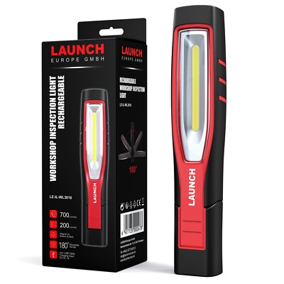 LAUNCH COB&SMD LED KFZ Magnet Arbeitsleuchte Akku Werkstattlampe bis 700 Lumen