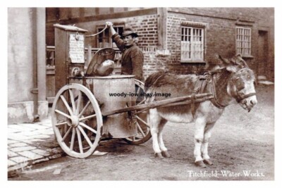 rp14112 - Donkey Water Cart, Titchfield Water Works, Hampshire - Print 6x4