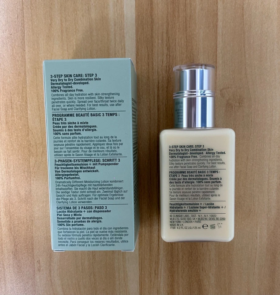 CLINIQUE DRAMATICALLY DIFFERENT MOISTURIZING LOTION WITH PUMP 4.2 OZ 125 ML - Image 3 of 3