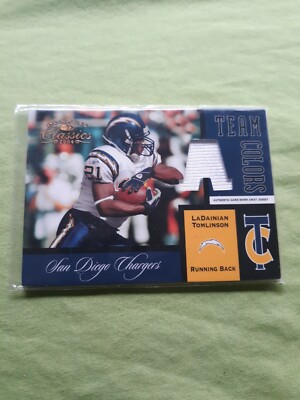 2004 Donruss Classics Team Colors #21/150-LaDainian Tomlinson #TC-16-Jersey Card