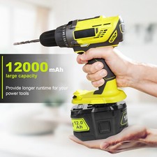 2x 18V 12.0AH For Ryobi For One+ For Plus P108 Battery RB18L50 RB18L40 /Charger — image 3